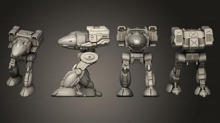 Military figurines (Assault Mechs Stalker 2, STKW_2925) 3D models for cnc