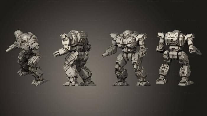 Military figurines (Assault Mechs Victor 01, STKW_2928) 3D models for cnc