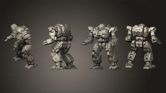 Military figurines (Assault Mechs Victor 02, STKW_2929) 3D models for cnc