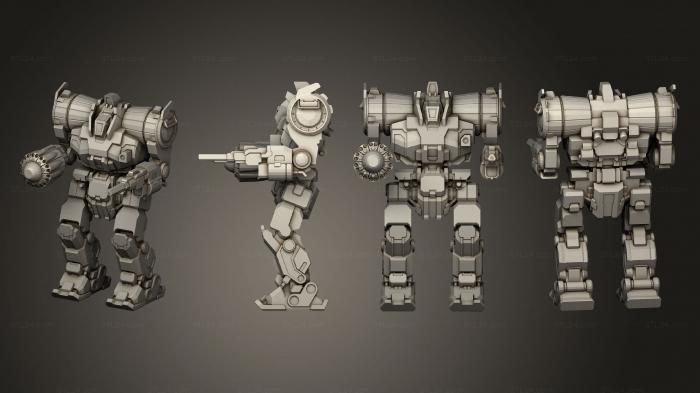 Military figurines (Assault Mechs Zeus, STKW_2930) 3D models for cnc