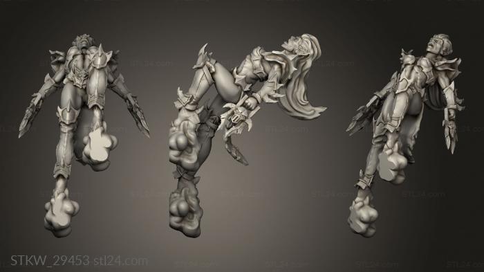 Military figurines (Dark Elves Nickys Hatchery Elf Fist Weapons, STKW_29453) 3D models for cnc