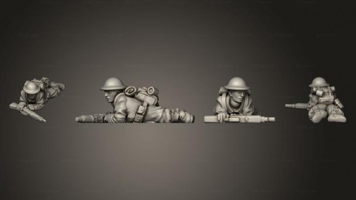 Military figurines (ASSISTANT, STKW_2948) 3D models for cnc