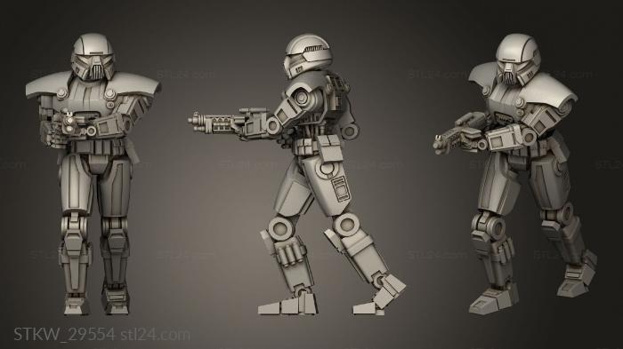 Military figurines (Dark Trooper Squad Dark Trooper, STKW_29554) 3D models for cnc