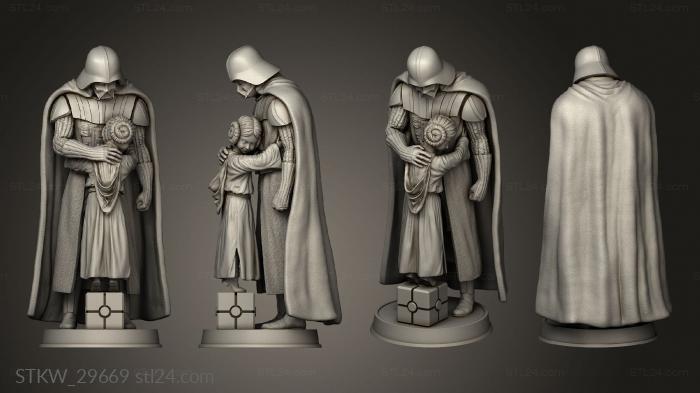 Military figurines (darth vader Father Darth Vader Fatherhood, STKW_29669) 3D models for cnc