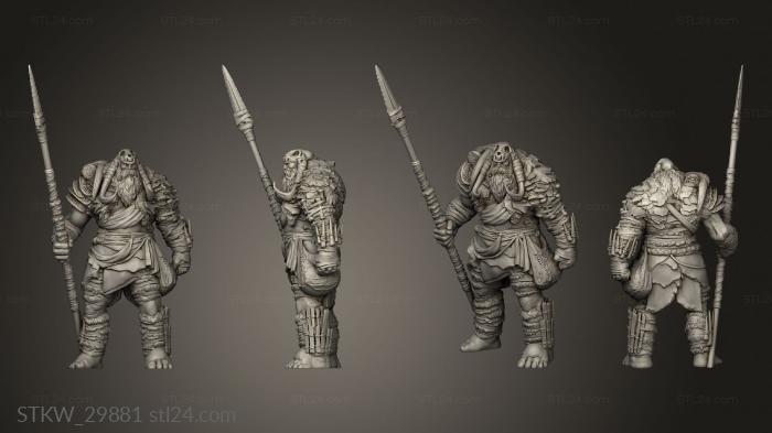 Military figurines (Mammoth Rider, STKW_29881) 3D models for cnc