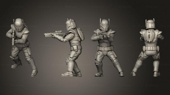 Military figurines (Authority Rangers pose 1, STKW_2991) 3D models for cnc
