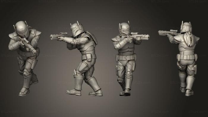 Military figurines (Authority Rangers pose 3, STKW_2993) 3D models for cnc