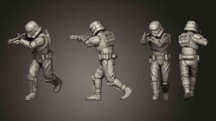 Military figurines (Authority Warden 2, STKW_2997) 3D models for cnc