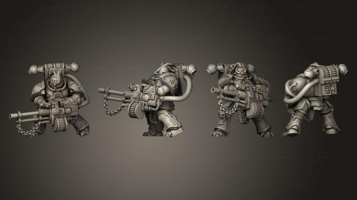 Military figurines (Autocannon 02, STKW_3004) 3D models for cnc