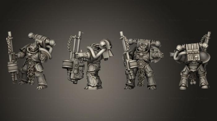 Military figurines (Autocannon 03, STKW_3005) 3D models for cnc
