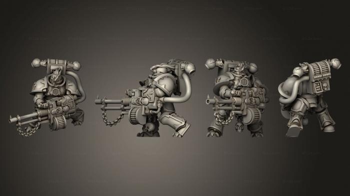 Military figurines (Autocannon 04, STKW_3006) 3D models for cnc