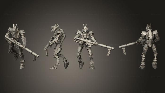 Military figurines (automaton conscript 1, STKW_3014) 3D models for cnc