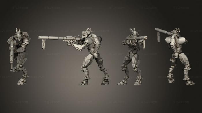 Military figurines (automaton conscript 2, STKW_3015) 3D models for cnc