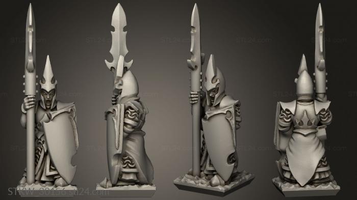 dire elf spear blank shields