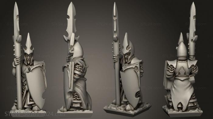 dire elf spear blank shields