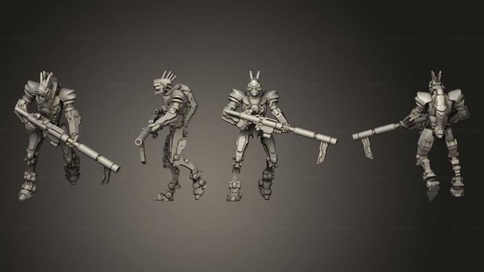 Military figurines (automaton conscript 4, STKW_3017) 3D models for cnc