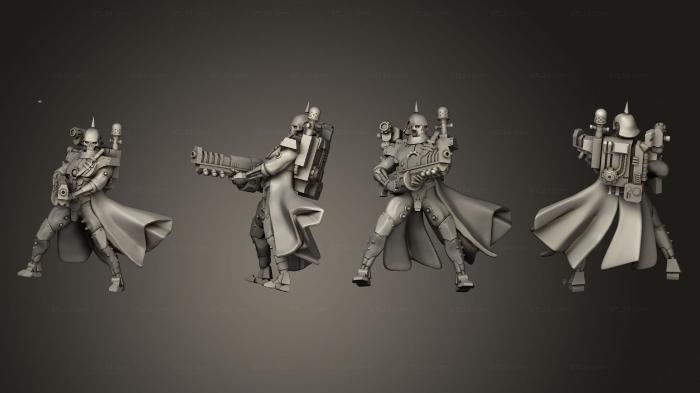 Military figurines (autowarriors 1 base v 2, STKW_3022) 3D models for cnc