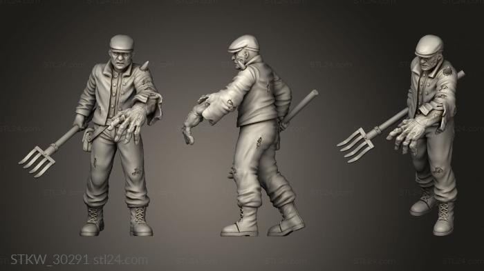 Military figurines (Remnants Minion, STKW_30291) 3D models for cnc