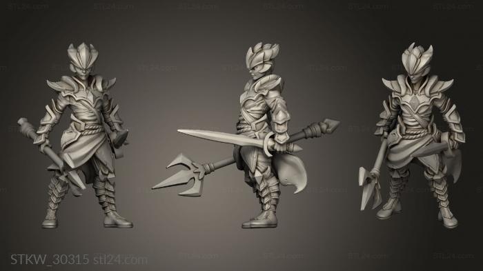 Military figurines (Dragon, STKW_30315) 3D models for cnc