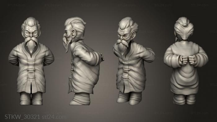 dragon ball jackie chan master roshi sculpt