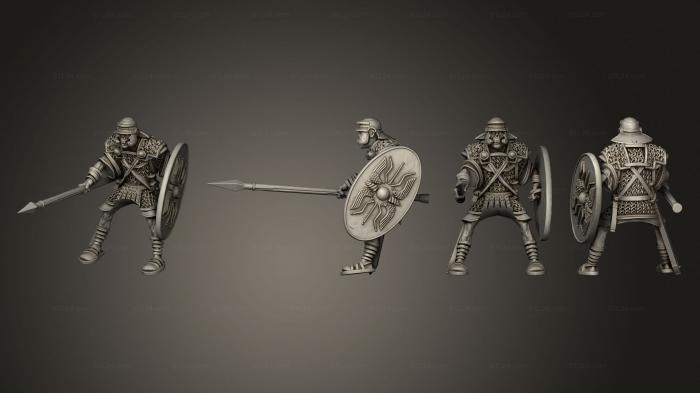 Military figurines (AUXILIA RIDERS 1, STKW_3033) 3D models for cnc