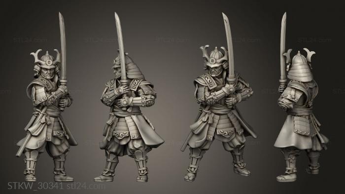 Military figurines (Dragon Empire Blademasters Blademaster, STKW_30341) 3D models for cnc