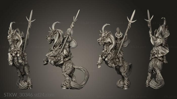 Military figurines (Dragon Empire Kirin, STKW_30346) 3D models for cnc