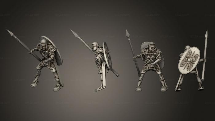 Military figurines (AUXILIA RIDERS 3, STKW_3035) 3D models for cnc