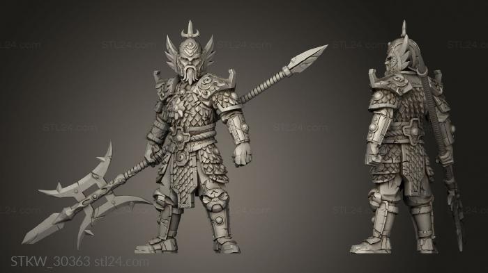 Military figurines (Dragon Empire Terracota, STKW_30363) 3D models for cnc