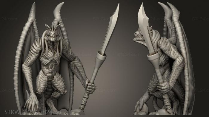 Military figurines (Dragon Fiend, STKW_30372) 3D models for cnc