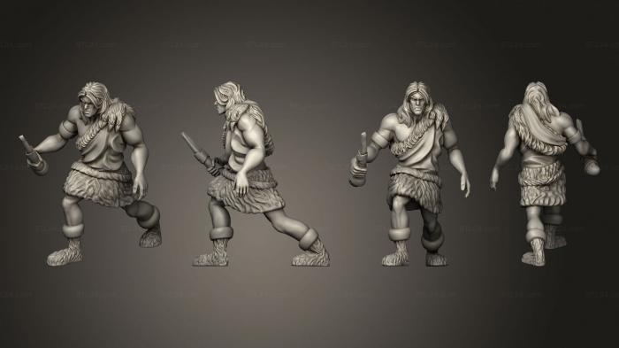 Military figurines (aveman Bone, STKW_3038) 3D models for cnc