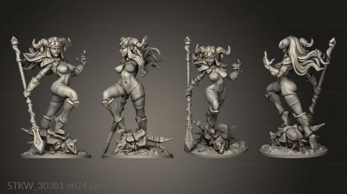 Military figurines (Dragon Queen Alexstrasza NSFW Gaz dragon queen, STKW_30381) 3D models for cnc