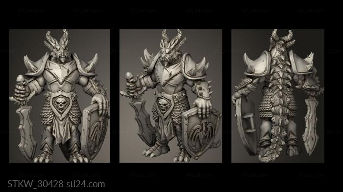 Military figurines (Dragonborn, STKW_30428) 3D models for cnc