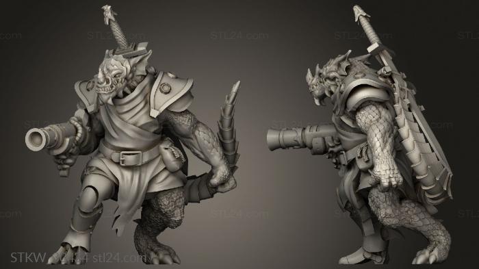 Military figurines (Dragonborn Artificer, STKW_30434) 3D models for cnc