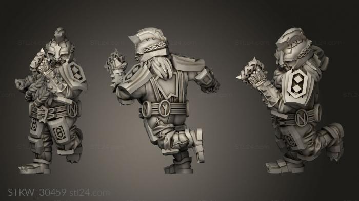 Military figurines (Dragon Dwarven Lines, STKW_30459) 3D models for cnc