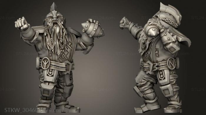 Military figurines (Dragon Dwarven Lines, STKW_30460) 3D models for cnc