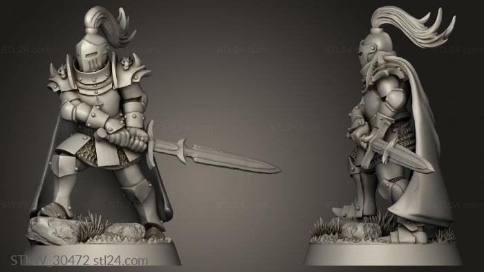 Military figurines (Andon Gildermere Human Paladin Fighter Male, STKW_30472) 3D models for cnc