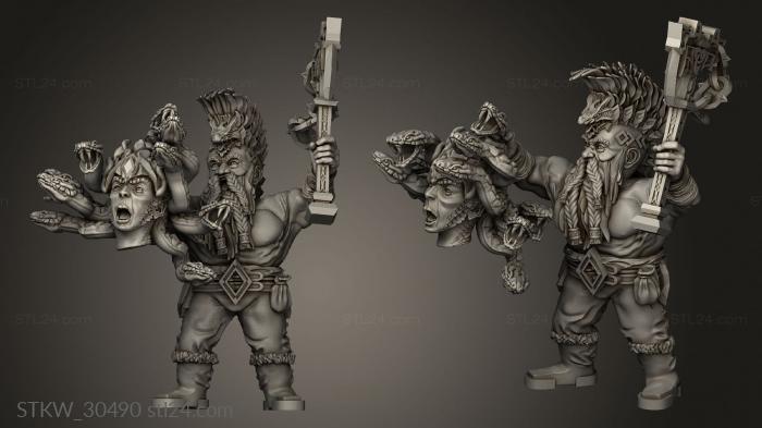 Military figurines (Dragon Dwarf Seekers Seeker, STKW_30490) 3D models for cnc