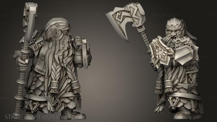 Military figurines (Gray Beards Dwarven Holds Greybeard, STKW_30493) 3D models for cnc