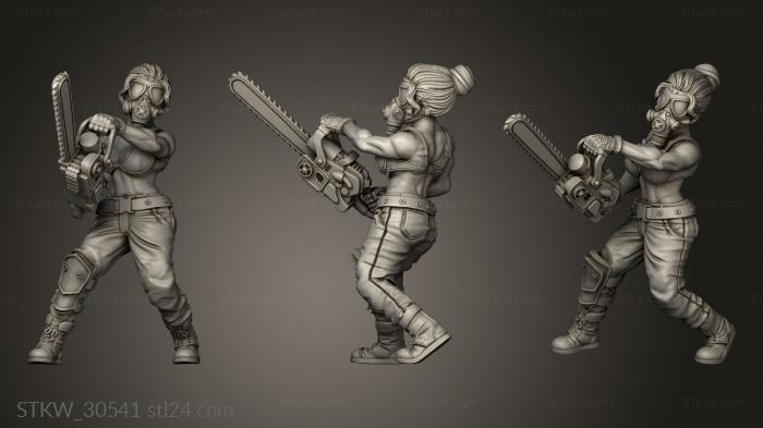 Military figurines (CRAZY MIND VANDAL, STKW_30541) 3D models for cnc