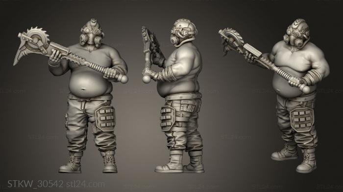 Military figurines (CRAZY MIND VANDAL, STKW_30542) 3D models for cnc