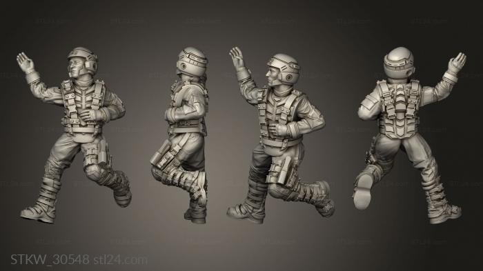 Military figurines (DEAD SPACEBORNE INFANTRY, STKW_30548) 3D models for cnc