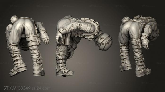 Military figurines (DEAD SPACEBORNE INFANTRY, STKW_30549) 3D models for cnc