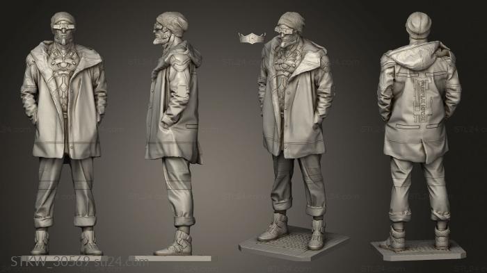 Military figurines (Drug Dealer Character and, STKW_30569) 3D models for cnc