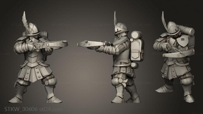 Military figurines (City Guard Crossbow, STKW_30606) 3D models for cnc