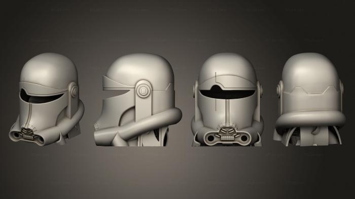Military figurines (B Batch Crosshair Helmet, STKW_3061) 3D models for cnc