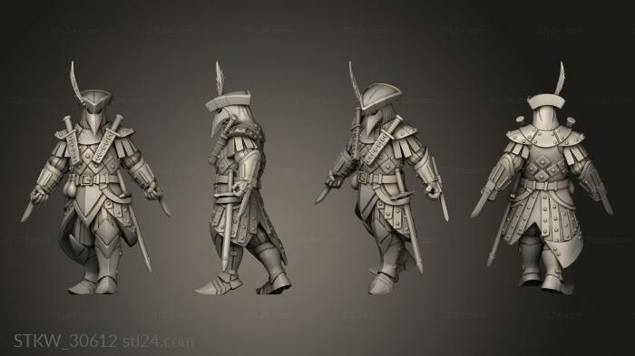 Military figurines (Master Assassin, STKW_30612) 3D models for cnc