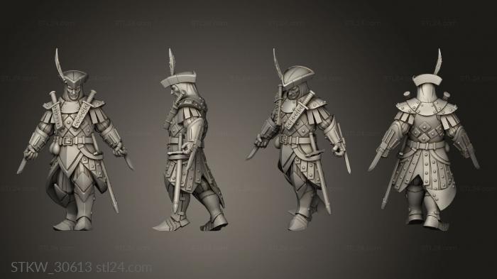 Military figurines (Master Assassin, STKW_30613) 3D models for cnc