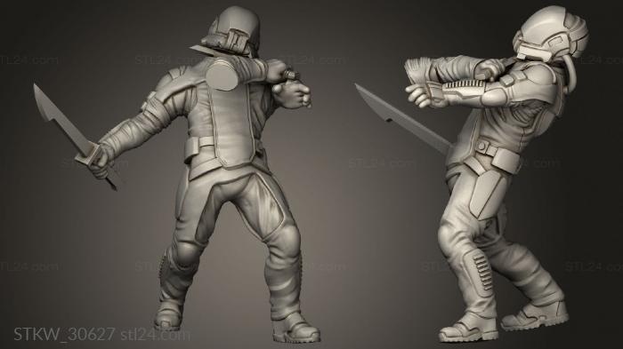 Military figurines (Idaho declan, STKW_30627) 3D models for cnc