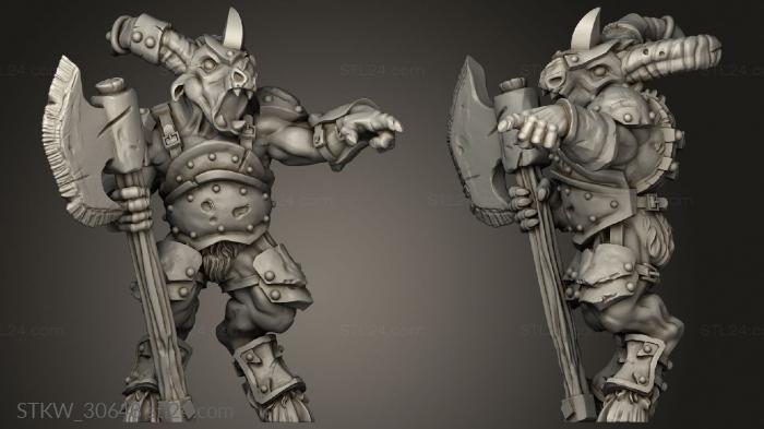 Military figurines (Shadow beastmen, STKW_30648) 3D models for cnc